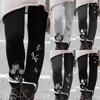 Women's And Winter Outer Leggings Print Thin Fleece Warm Boots Pants