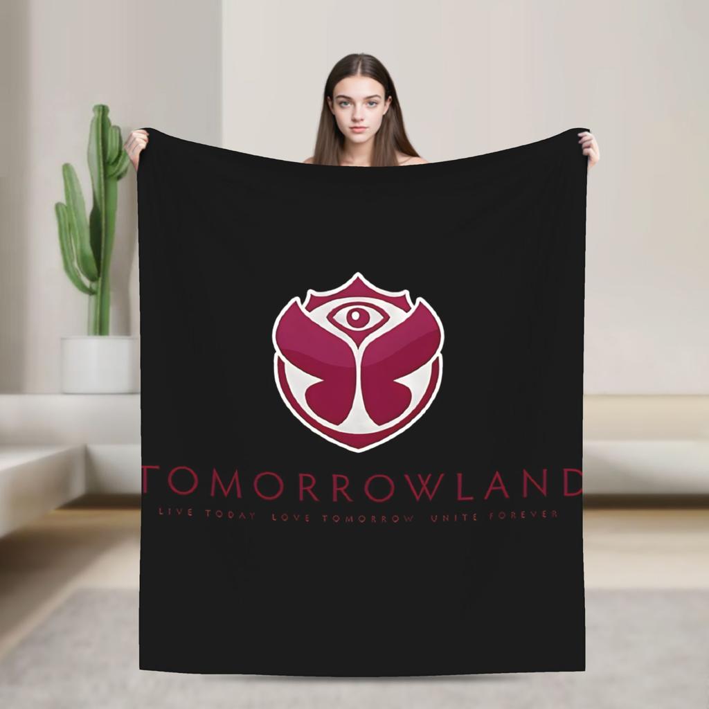 Tomorrowlands Music Festival Flannel Blankets Warm Throw Blanket for Living Room Decorative Fashion Bedspread Sofa Bed Cover