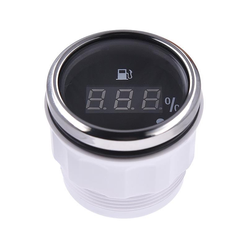 52mm Digital Fuel Level Gauge LCD Waterproof 0~190 ohm Oil Meter For Marine Car Boat Motorcycle Fuel Indicator