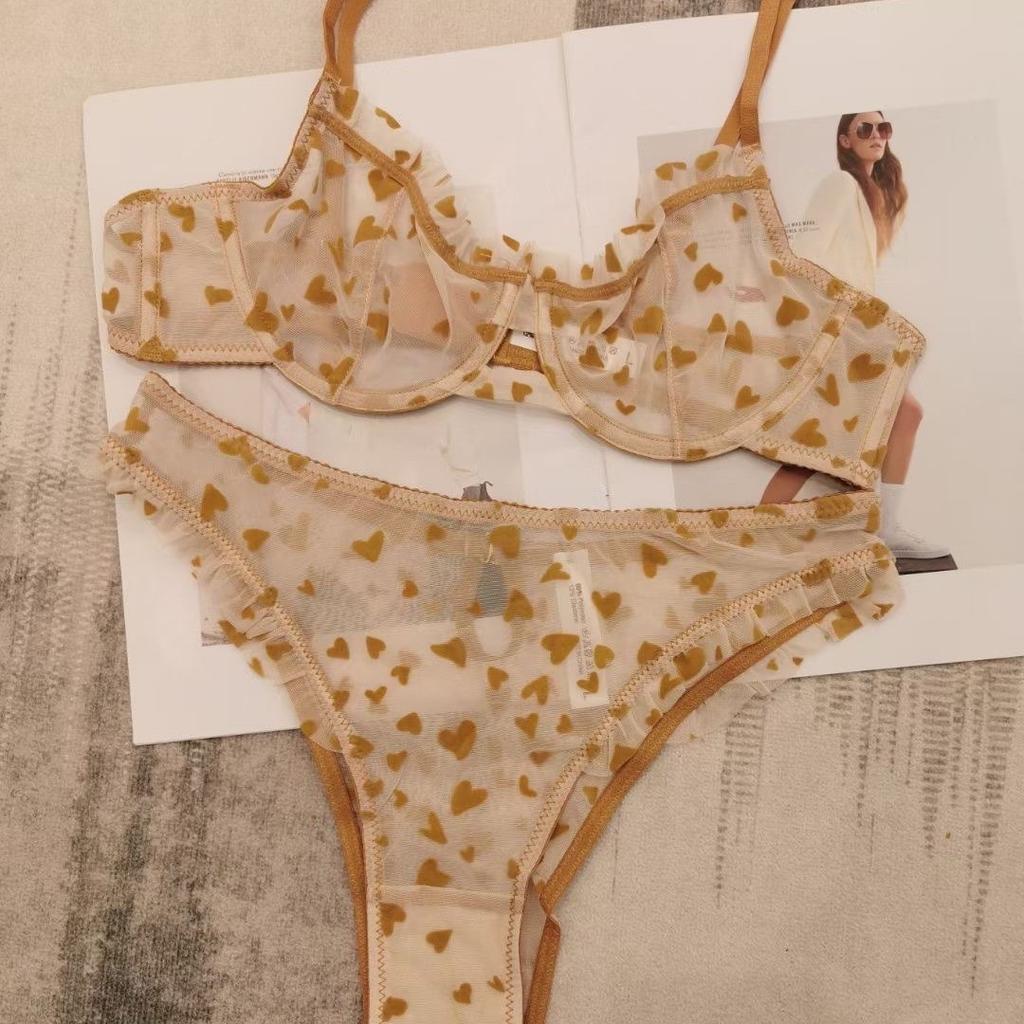 Сексуальный костюм, сексуальное кружево, ультратонкий перспективный женский костюм в форме сердца с принтом, показывает небольшое лето