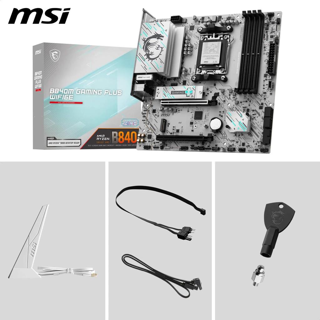 MSI B840M GAMING PLUS WIFI6E Micro-ATX Gaming Motherboard MB6805