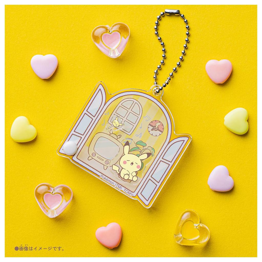 Передвижная акриловая коробочка для коллекции брелоков Pokémon PokéPiece ~Дом~