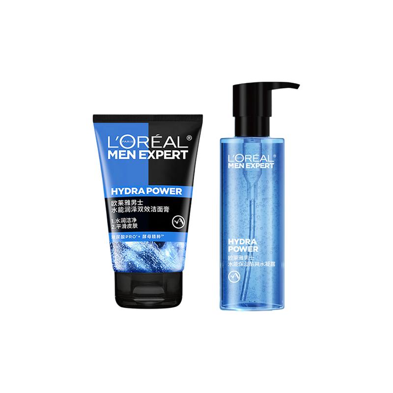 Loreal Paris Набор по уходу за кожей 'Восстановление и Увлажнение + Гидросила' - Набор из двух средств: Очищающий Гель-Вода Гидросила 100 мл Гель-Вода 120 мл