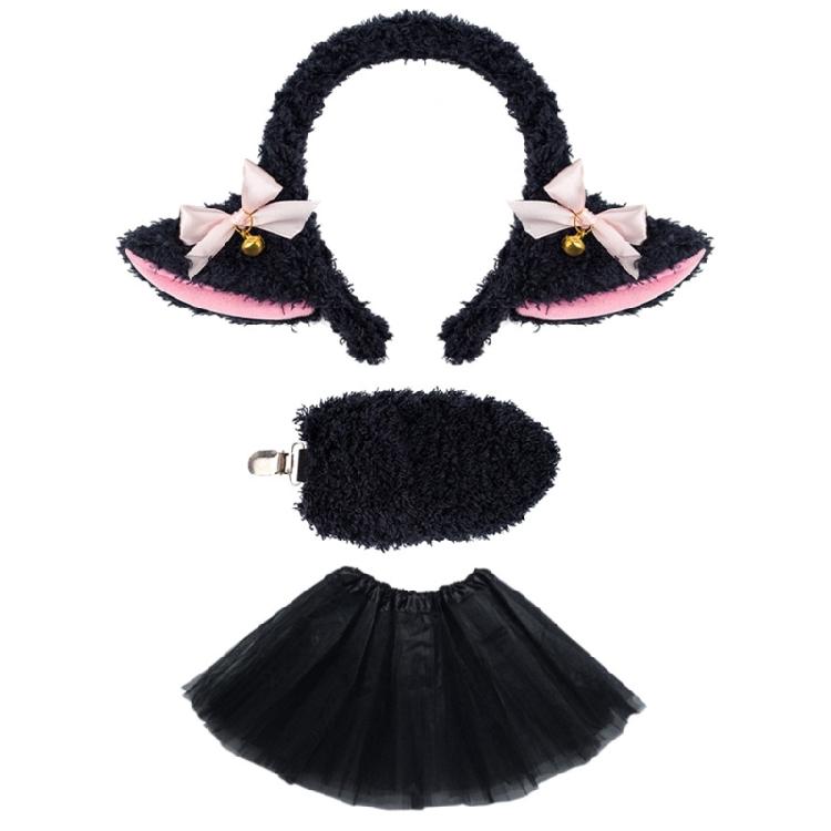 Halloween Sheep Cosplay Accessories Sheep Headband Sheep Tail Skirt for Children Women Halloween Lamb Role Play Outfit