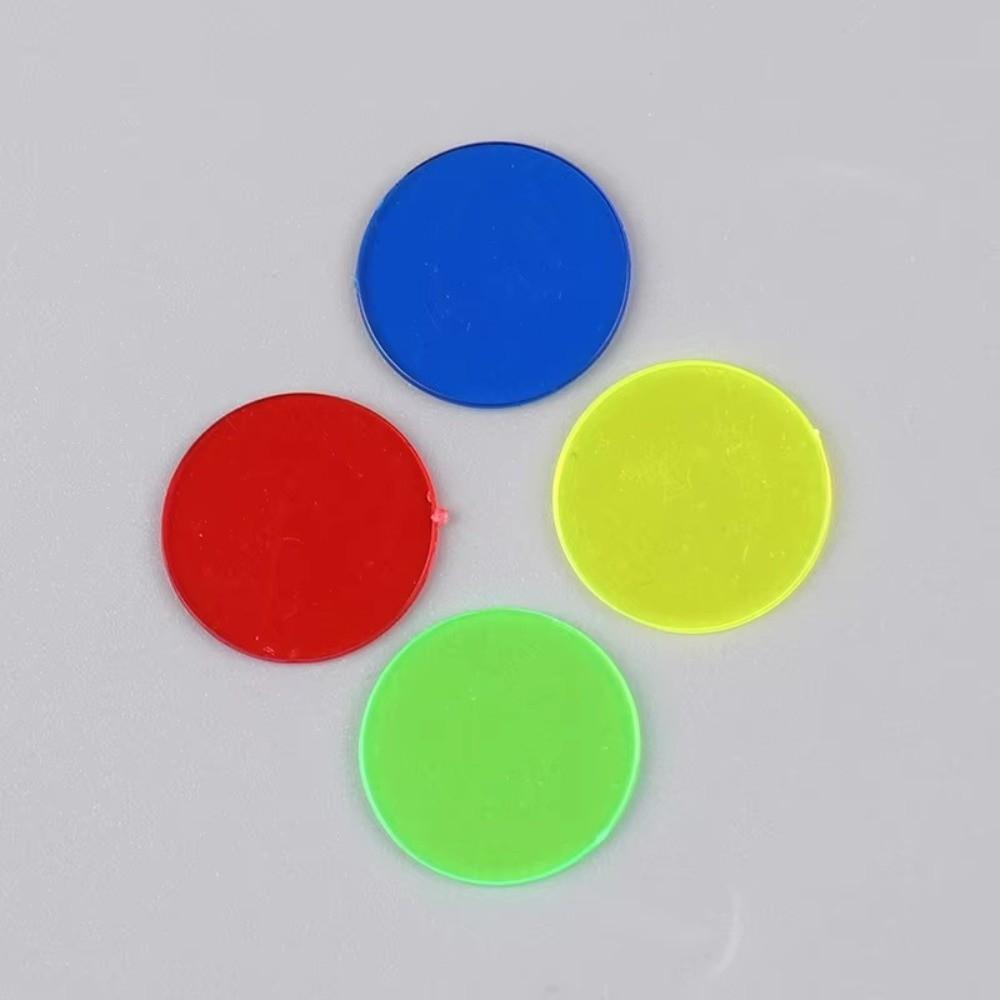 100Pcs Plastic Bingo Chips 25mm Math Manipulatives New Counting Tokens Sorting Activities