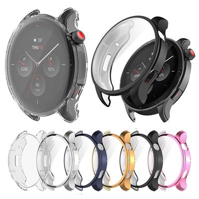 Гальванический защитный чехол из ТПУ для Xiaomi Huami Amazfit GTR 4/GTR 4 Pro, полноэкранный защитный чехол