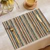 Ethnic Style Polyester Printed Placemat New Bohemian Atmosphere Decoration Anti-scalding and Heat Insulation Mat Restaurant Placemat