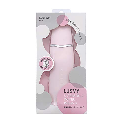 Ультразвуковой водный пилинг LUSVY L201WP, в комплекте специальный перезаряжаемый чехол, розовый