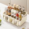 Kitchen Spice Storage Holders Home PP Material Seasoning Organization Racks for Salt Pepper Multifunctional Table Sundries Shelf