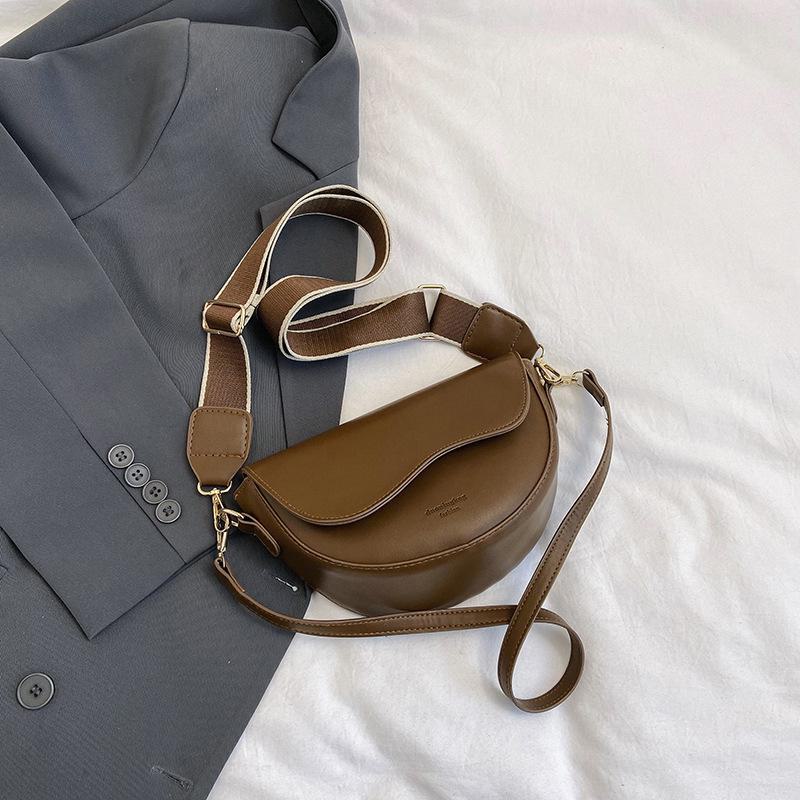 Женская зимняя сумка-седло 2023 года, простая повседневная сумка через плечо и через плечо