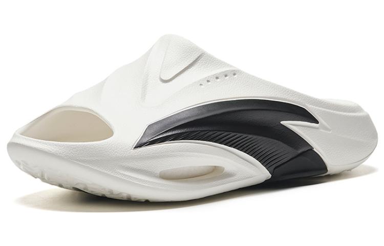 Men's Slippers Anta Nitrogen Bubble Sports Slippers Men's White Black