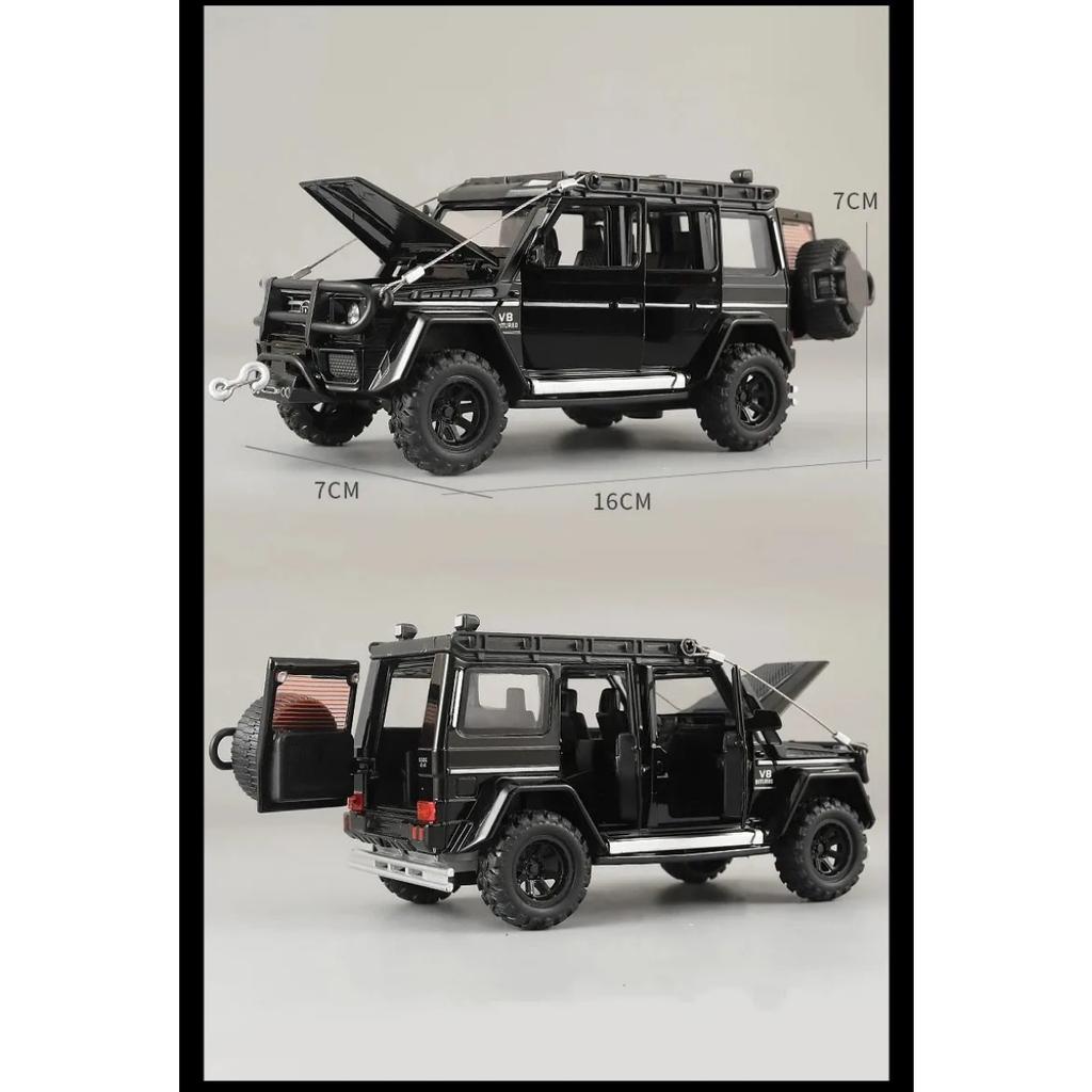 1/32 Benz G550 Adventure 4X4 V8 литая модель автомобиля, автомобили со звуком и светом, детская коллекция игрушек, подарок на день рождения мальчика