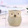 1pcs Personality Succulents Flower Pot Owl Animal Small Flower Pot Creative Cute Thumb Pot Ceramic Hole