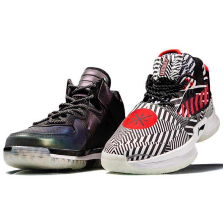 Li Ning Wade Collection Remix 2/6 Набор Кожаные Высокие Баскетбольные Кроссовки Мужские ABAN079-16