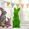 Пасхальный зеленый мох кролик стоящая фигурка всепогодная уличная садовая статуя настольное украшение для пасхальной вечеринки детский подарок