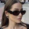 Classic Square Casual Fashion Sunglasses Women Men Vintage Stylish Oval Shaped Minimalist Female Male