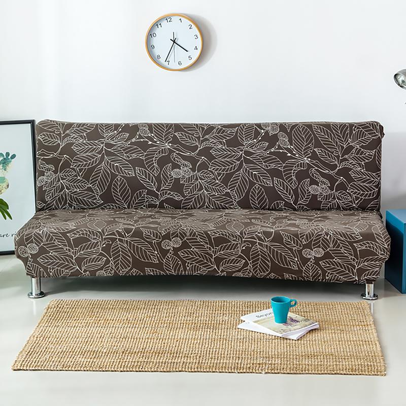 Чехол на диван без подлокотников, чехол на футон, эластичный, тянущийся, складной, для дивана-кровати без подлокотников, чехол на диван с принтом без подлокотников