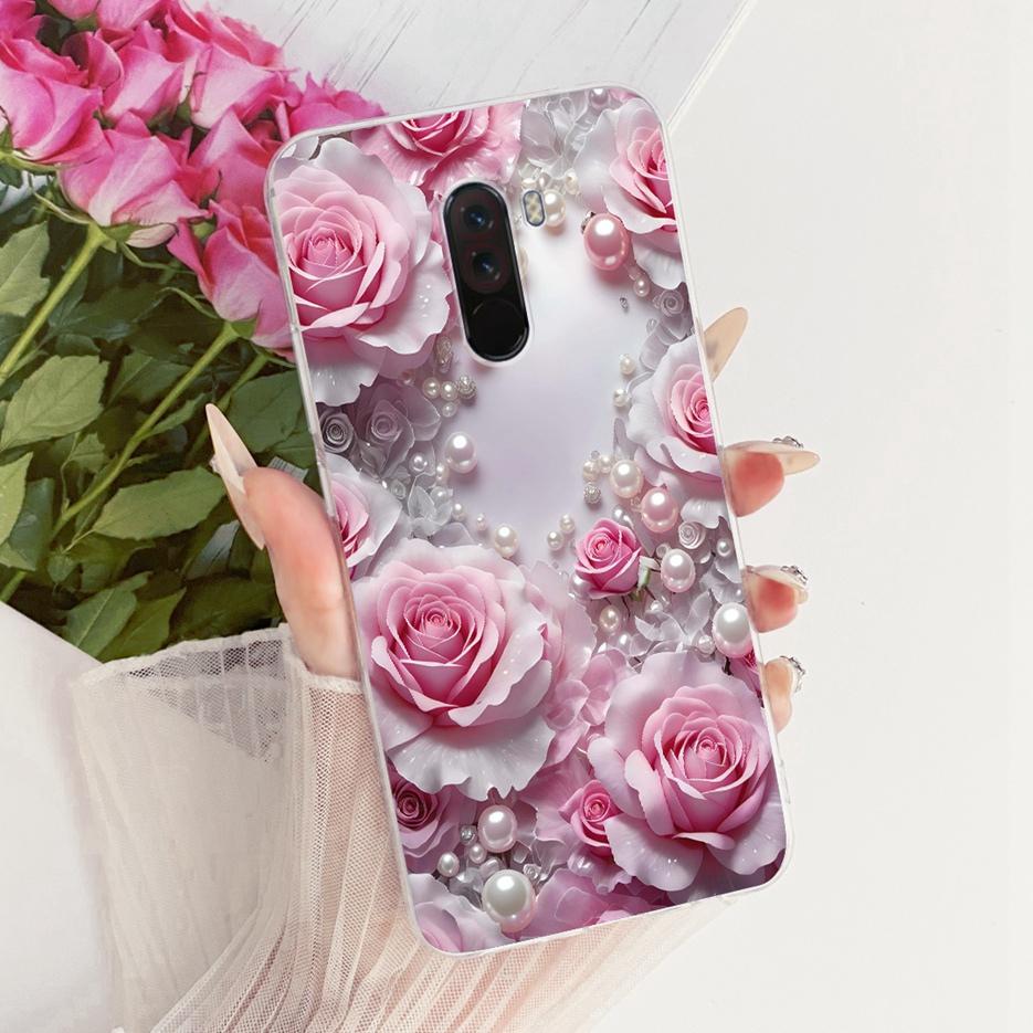 For Xiaomi Pocophone F1 Case Luxury Flowers Butterfly Painted Cover Soft Slim Phone Case For Xiaomi Poco F1 PhoneF1 PocoF1 Shell