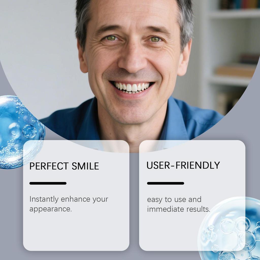 Denture Decoration Set - Daily Decoration for Oral Cavity & Teeth, Comfortable Fit for Dentures, Reveals Natural Smile