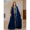 Middle East Dress Embroidery Tassel Cardigan Belt Vest Dress Robe Accessible Luxury Gown Two-piece Set Dress Dress