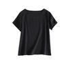 Summer Commuting Simple and Artistic Thin Round Neck Short Sleeve Women's Casual T-Shirt Top
