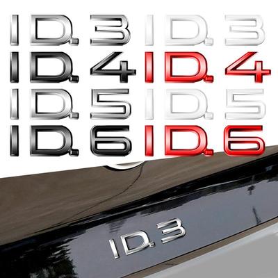 Для ID.3 ID.4 ID.5 ID.6 Надпись Эмблема ID Series GTX ID.4X Crozz ID.6X EV Car Металлический Значок Логотип Наклейки На Корпус Задняя Наклейка