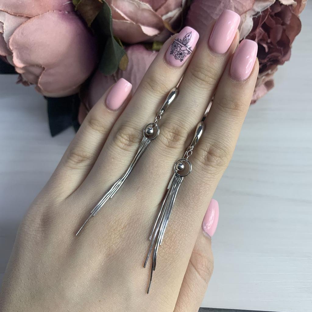 Silver Earrings Without Stones (2037033)