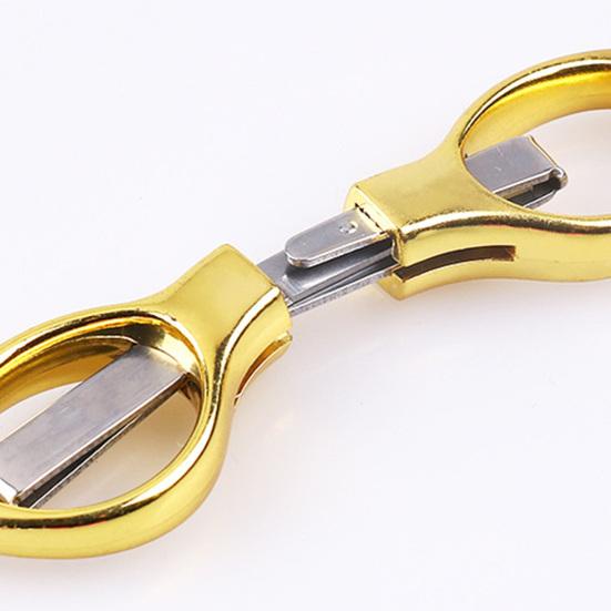 Folding Scissor Ergonomic Design Sharp Cutter Portable Small Foldable Craft Scissors for Outdoor