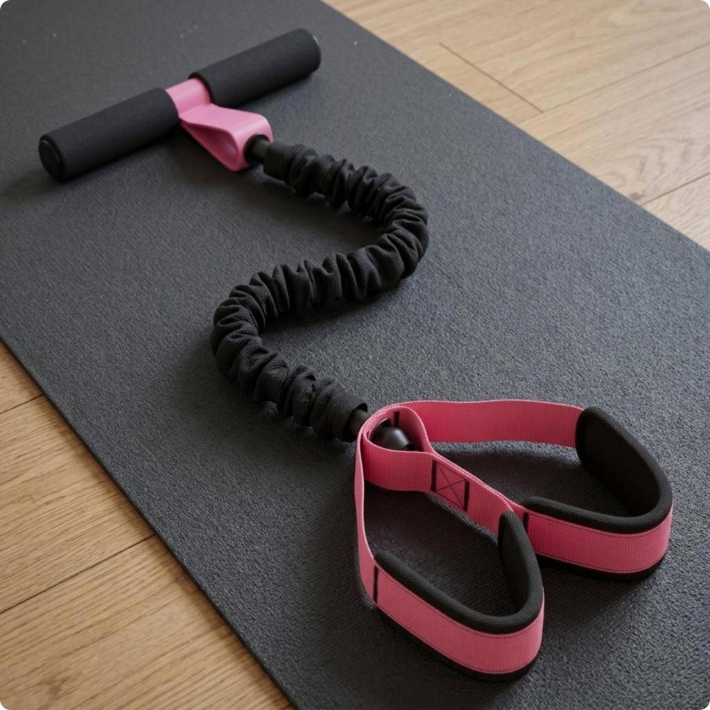 Pedal Resistance Band Compact Storage Sit up Assist Beginner Friendly