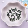 100Pcs Resin Glitter Colorful Little Snake Flat Back Rhinestone Scrapbooks Wedding Decor Crafts DIY Nail Art Jewelry Accessories