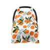 Infant Safety Seat Shade Breathable Wind Proof Sun Protection Cover Orange Pattern