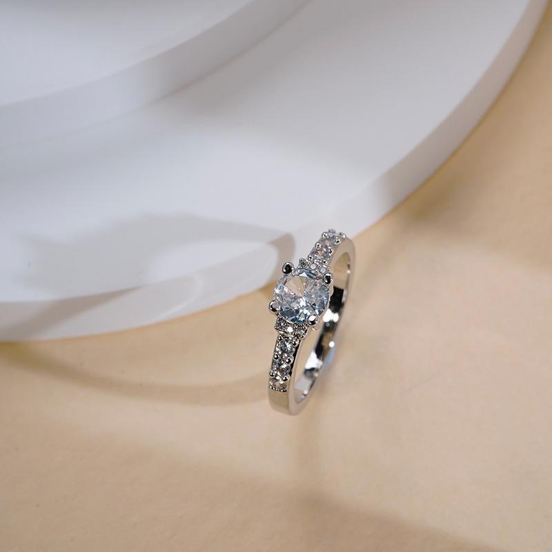 Яркое Кольцо с Инкрустацией Zircon Tail Ring Серебряное Ювелирное Кольцо Женское