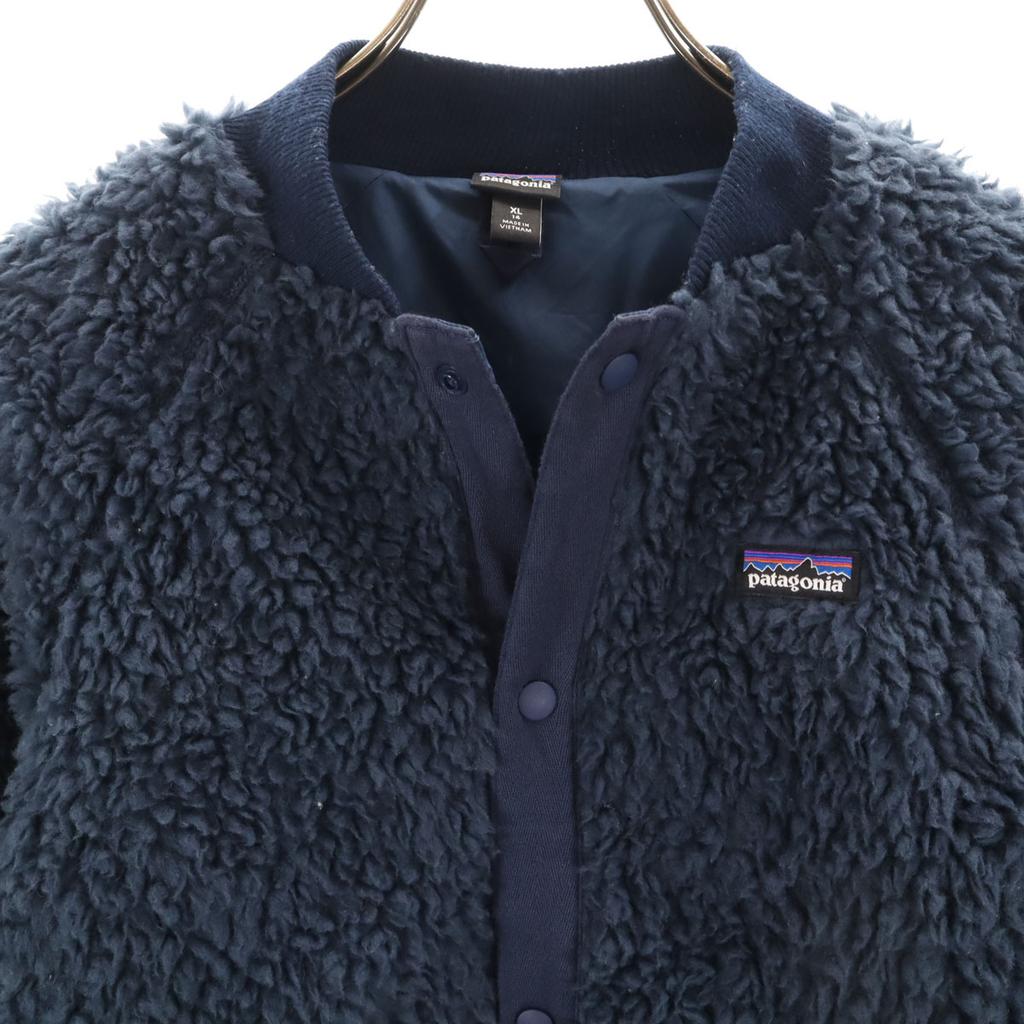 patagonia Bomber Fleece jacket 14XL Navy system 65415 Outdoor Kid's Used