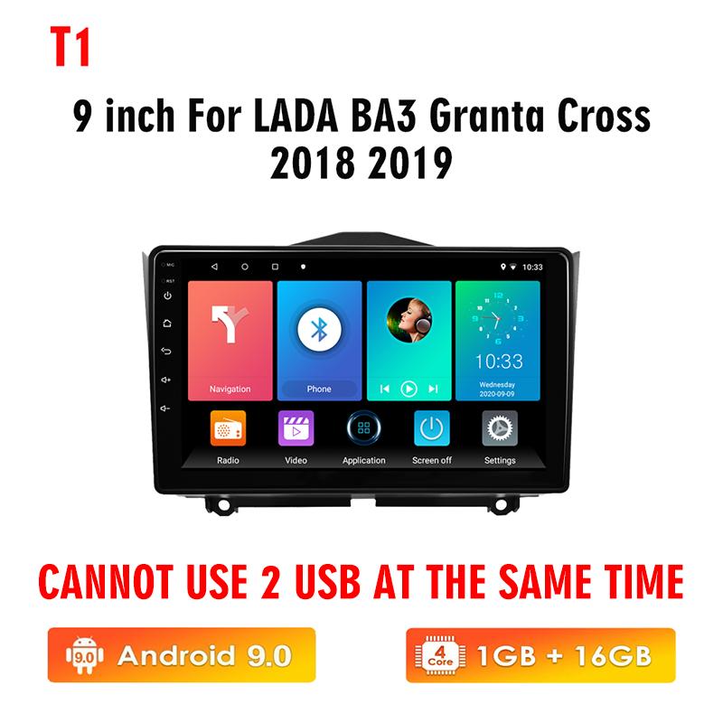 icreative Автомобильная стереосистема на базе Android 2 Din для LADA BA3 Granta Cross 2018 2019, GPS-навигация, мультимедийный видеоплеер, экран Carplay