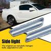 2Pcs Clear LED Side Marker Signal Light Cold White For 2005-2009 Ford Mustang
