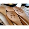 Custom Engraved Wooden Spoon Initial and Name Kitchen Mixing Stirring Spoon Birthday Housewarming Cooking Kitchen Decor Supplies