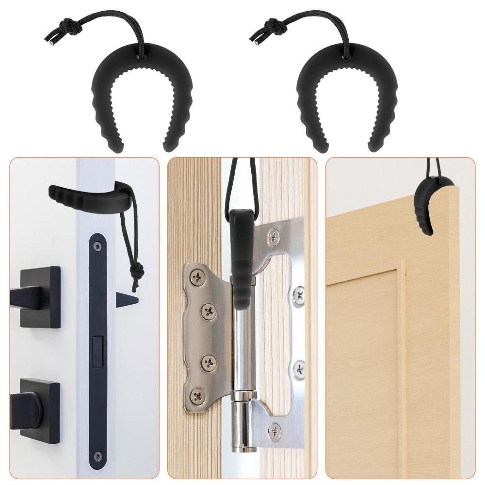 2Pcs Silent Anti-Pinch Hand Guard Anti-collision Door Block C-Shaped Door Stopper Bedroom