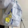 IELGY Ins Wind Japanese Soft Girl Schoolbag Female, Korean Version Solid Color Versatile Girl Backpack Junior High School Student High School Student