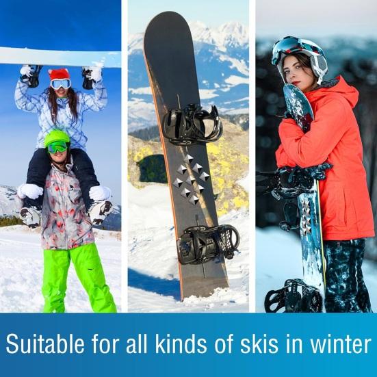 10 Pcs Snowboard Stomp Pads Zinc Alloy Pyramid Studs Anti-Slip Ski Snowboard Grip