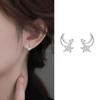 Серьги Звезда Луна Женские Серьги с Нишевым Дизайном для Пирсинга Ушей Новые Модные Украшения для Ушей