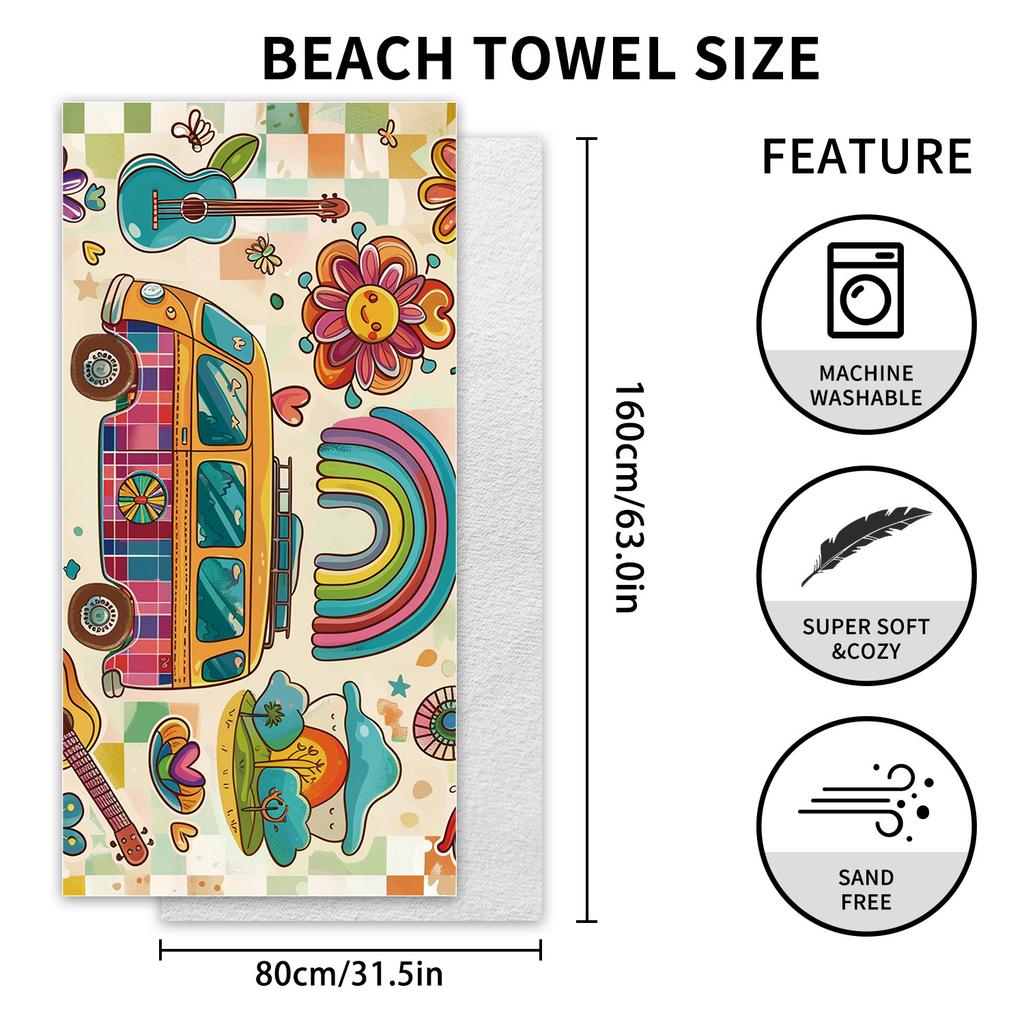 * Двустороннее бархатное быстросохнущее пляжное полотенце, полотенце для серфинга, банное полотенце с принтом