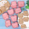 8 Pieces Dog Cookie Mold Animal Cookie Cutter Bichon Frise Akita Dog Biscuit Mold Baking Mold Home DIY ABS Plastic Baking Tools