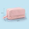 Милый пенал большой емкости, пенал, прочный и легко чистящийся, канцелярские принадлежности, карман на молнии