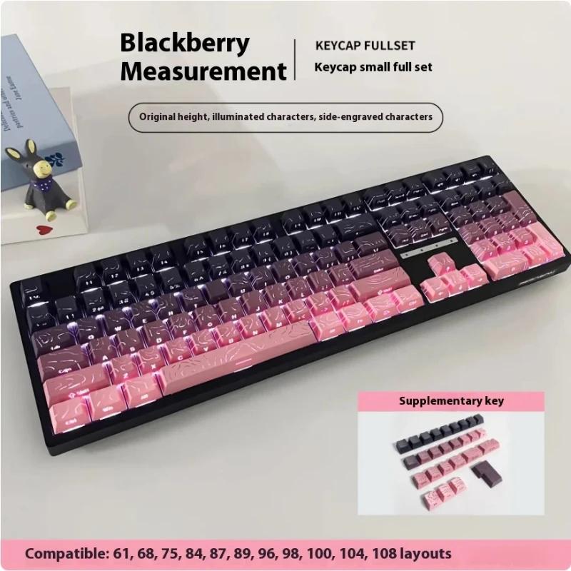 Xiaomi 134 Keys Blue Contour Side Print RGB Backlit Keycaps Double Shot PBT Keycaps Cherry Profile for MX Switches Mechanical Keyboard