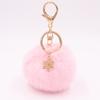 Bag Charm Pompom Pendant Fluffy Plush Ball Keyring Fashion Fur Ball Key Chain  Women Girls