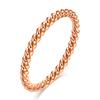 Beads Water Ripple Ring for Women Simple Fashion Beaded Rings Stainless Steel Mini Jewelry Gift