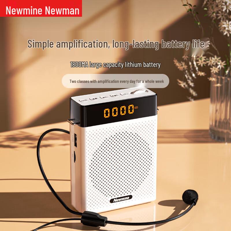 Портативный голосовой усилитель Newmine с Bluetooth, вилка CN (адаптер в комплекте)