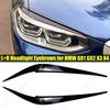 2pcs Gloss Black Headlight Eyebrows for BMW X4 X3 G01 G02 2018 2019 2020 2021 Car Headlight Eyelids Lids ABS Plastic Accessories