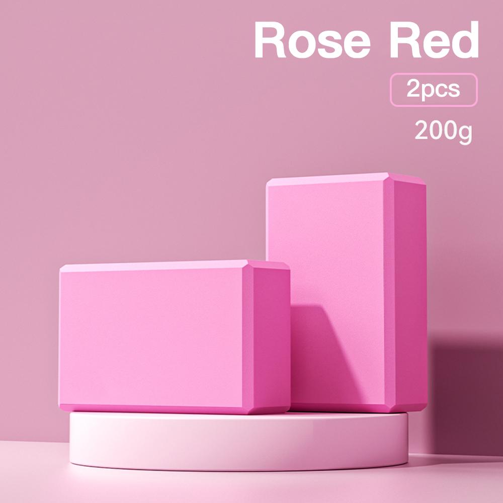 2PCS Yoga Building Blocks Cubes Pilates Bricks Foam Brick Sports Yoga Supplies Exercise Home Exercise Equipment Fitness