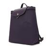 Longchamp Le Pliage Green Logo Snap Zipper Adjustable Shoulder Strap Recycled Polyamide Canvas Backpack Women backpack Purple 1699919645